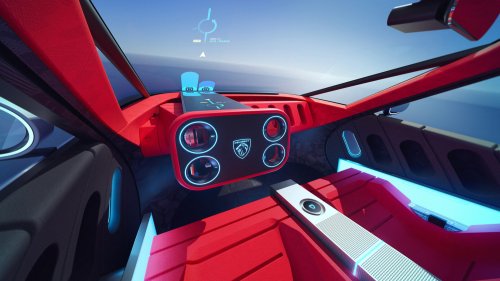 Peugeot, Peugeot Polygon concept shown with Hypersquare steering wheel, steer-by-wire; to feature on next 208?