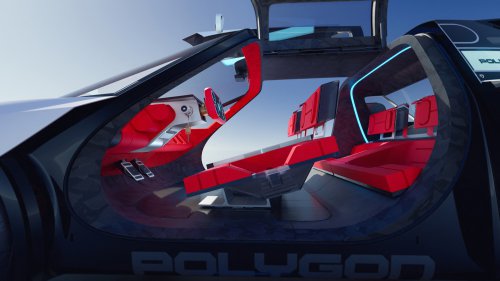 Peugeot Polygon concept shown with Hypersquare steering wheel, steer-by-wire; to feature on next 208?