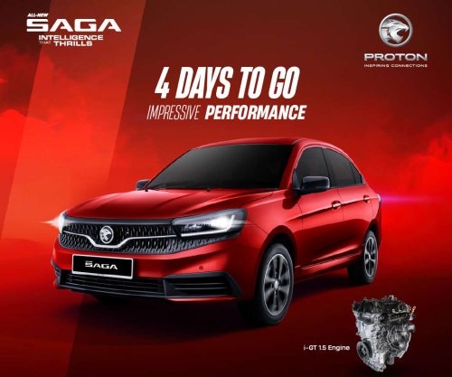 Proton, 2026 Proton Saga MC3 open for booking November 10