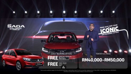 Proton, 2026 Proton Saga MC3 official est price RM40k to RM50k – now open for booking, 1-year free service
