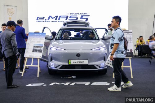 Proton eMas at ACE 2025 – eMas 5 Premium on display, RM70k for 325 km WLTP, test drives available