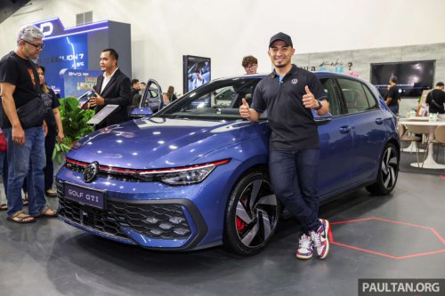 Volkswagen Golf GTI, 1.5L eTSI R-Line facelifts at ACE 2025; guest appearance by Datuk Azizulhasni Awang