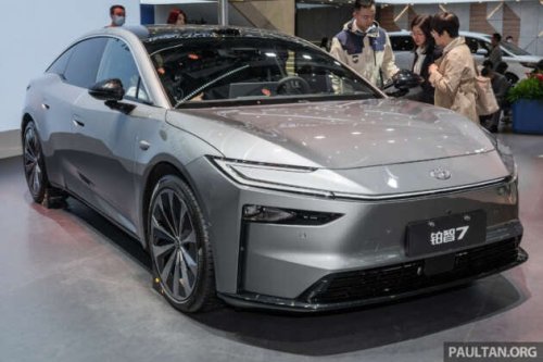 Toyota bZ7 in Guangzhou – sleek large sedan with Huawei motor, 281 PS RWD, HarmonyOS, LiDAR