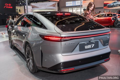 Toyota, Huawei, RWD, Toyota bZ7 in Guangzhou – sleek large sedan with Huawei motor, 281 PS RWD, HarmonyOS, LiDAR