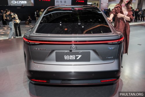 Toyota bZ7 in Guangzhou – sleek large sedan with Huawei motor, 281 PS RWD, HarmonyOS, LiDAR