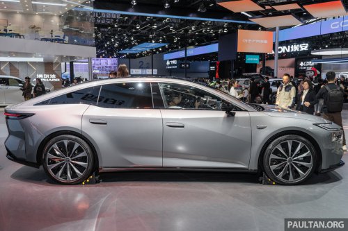 Toyota bZ7 in Guangzhou – sleek large sedan with Huawei motor, 281 PS RWD, HarmonyOS, LiDAR