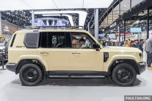 SUV, iCaur V27 debuts in Guangzhou – 5-seat D-segment REEV SUV with Land Cruiser styling, 200 km EV range