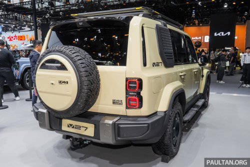 iCaur V27 debuts in Guangzhou – 5-seat D-segment REEV SUV with Land Cruiser styling, 200 km EV range