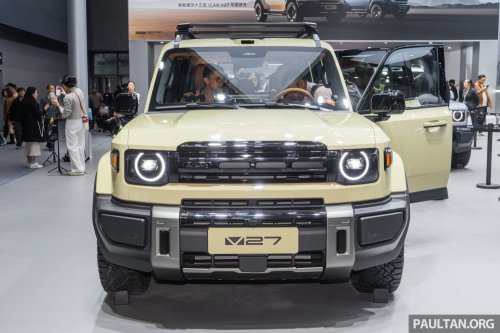 SUV, iCaur V27 debuts in Guangzhou – 5-seat D-segment REEV SUV with Land Cruiser styling, 200 km EV range