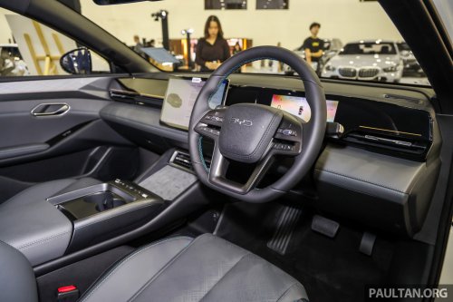 BYD Seal 6 EV in Ivory Gold at ACE 2025 – Premium only, same price at RM116,500; limited to 100 units