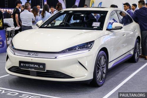 BYD Seal 6 EV in Ivory Gold at ACE 2025 – Premium only, same price at RM116,500; limited to 100 units