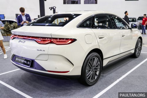 BYD Seal 6 EV in Ivory Gold at ACE 2025 – Premium only, same price at RM116,500; limited to 100 units