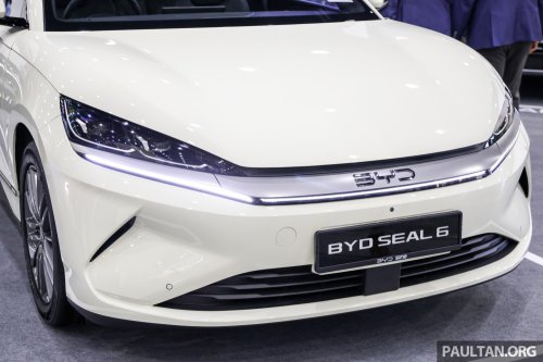 BYD Seal 6 EV in Ivory Gold at ACE 2025 – Premium only, same price at RM116,500; limited to 100 units
