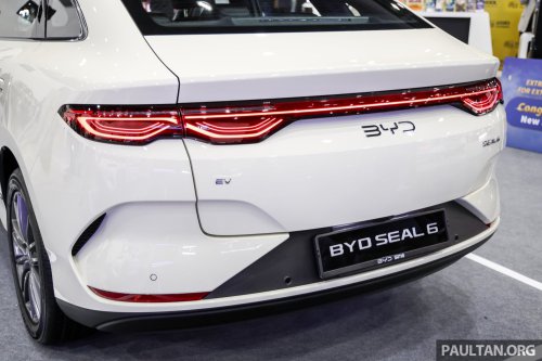 BYD Seal 6 EV in Ivory Gold at ACE 2025 – Premium only, same price at RM116,500; limited to 100 units