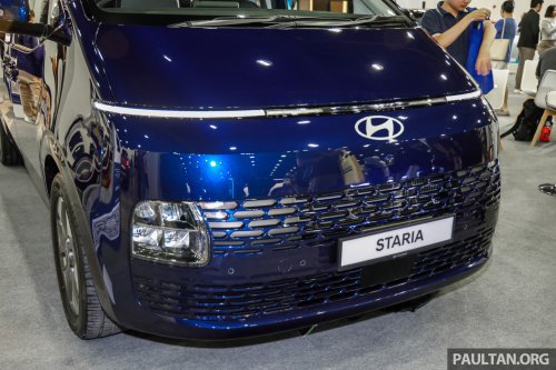 Hyundai Staria CKD in new Stormy Sea colour on show at ACE 2025 – RM180k-268k, same as CBU prices