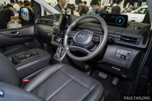 Hyundai Staria CKD in new Stormy Sea colour on show at ACE 2025 – RM180k-268k, same as CBU prices