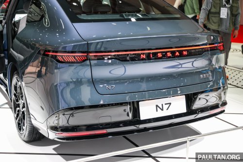 Nissan N7 on display in Japan – EV sedan based on a Dongfeng with up to 635 km CLTC; fr RM70k in China
