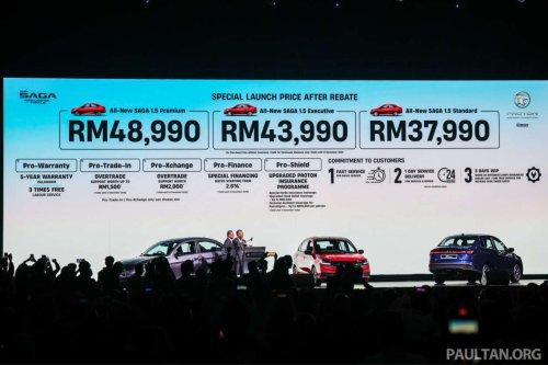 2026 Proton Saga MC3 launched – Standard RM38k, Executive RM44k, Premium RM49k, 120 PS 1.5L 4-cyl