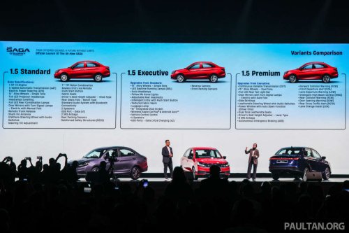 2026 Proton Saga MC3 launched – Standard RM38k, Executive RM44k, Premium RM49k, 120 PS 1.5L 4-cyl