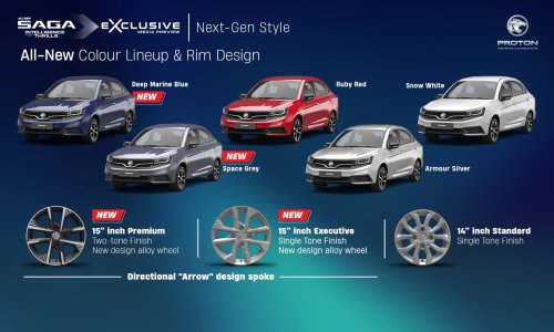 2026 Proton Saga MC3 Premium, Executive full details: 120 PS/150 Nm 1.5L, timing chain, 4AT or Punch CVT