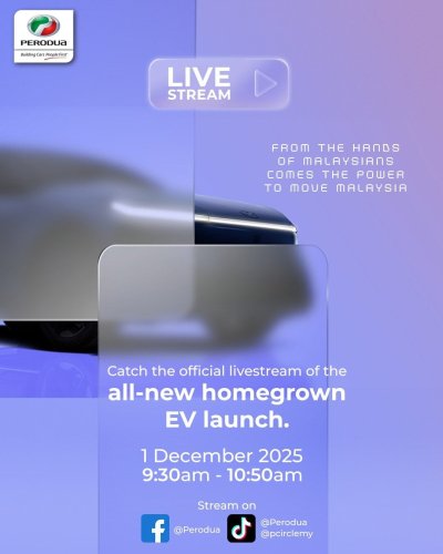 Perodua QV-E launching on December 1 at 930am