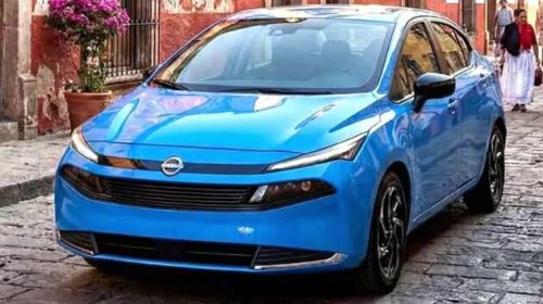 2026 Nissan Almera surfaces – new face, new tail, split headlamps, same side profile, more ADAS features?