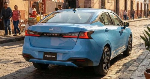 2026 Nissan Almera surfaces – new face, new tail, split headlamps, same side profile, more ADAS features?