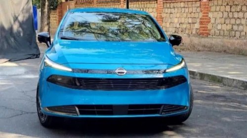 2026 Nissan Almera surfaces – new face, new tail, split headlamps, same side profile, more ADAS features?