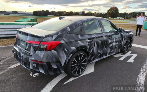 Honda next-gen mid-size platform for Civic/CR-V and new mid-size e:HEV hybrid system sampled in Japan