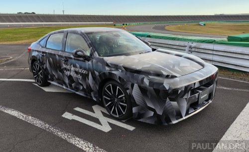 Honda next-gen mid-size platform for Civic/CR-V and new mid-size e:HEV hybrid system sampled in Japan