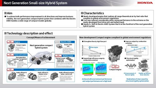 Honda next-gen mid-size platform for Civic/CR-V and new mid-size e:HEV hybrid system sampled in Japan