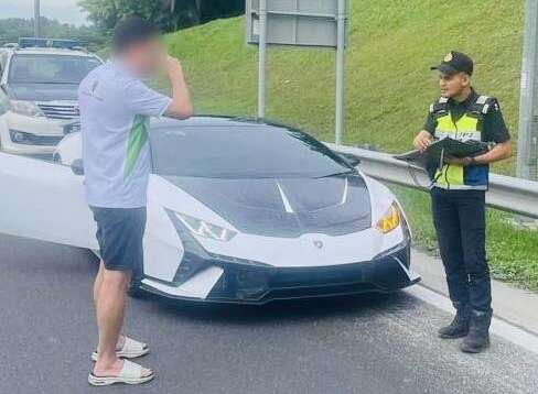 Lamborghini, Lamborghini Huracan seized by JPJ under Ops Luxury – no road tax, no insurance, no front number plates
