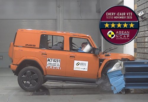 Chery Tiggo 7 PHEV, iCaur V23 secure 5-star ASEAN NCAP safety rating under outgoing 2021-2025 protocol