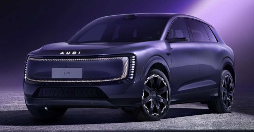 AUDI E7X shown ahead of public debut at Auto China 2026 in Beijing – large electric SUV with up to 680 PS