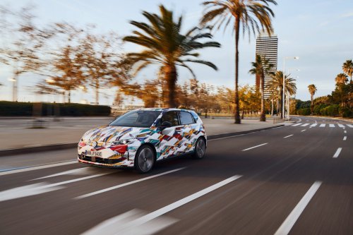 2026 Volkswagen ID. Polo cabin shown – EV hatchback brings back wider use of buttons for key functions