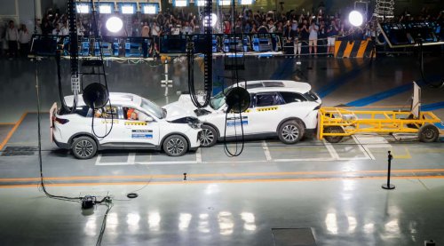 Chery Tiggo 9 PHEV’s safety shines in a three-vehicle composite crash test made together with a Tiggo 7