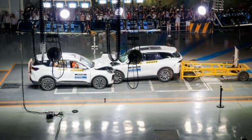 Chery, PHEV, Chery Tiggo 9 PHEV’s safety shines in a three-vehicle composite crash test made together with a Tiggo 7