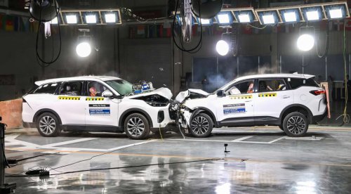 Chery Tiggo 9 PHEV’s safety shines in a three-vehicle composite crash test made together with a Tiggo 7