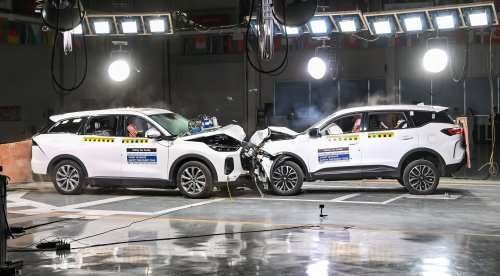 Chery Tiggo 9 PHEV’s safety shines in a three-vehicle composite crash test made together with a Tiggo 7