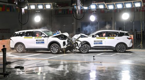Chery Tiggo 9 PHEV’s safety shines in a three-vehicle composite crash test made together with a Tiggo 7