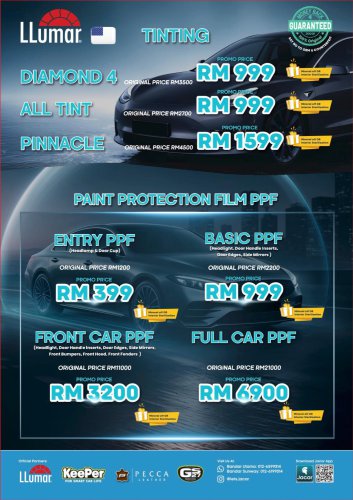 Jaga your car with peace of mind at Jacar – window tint, coating package promos and more, until May 1