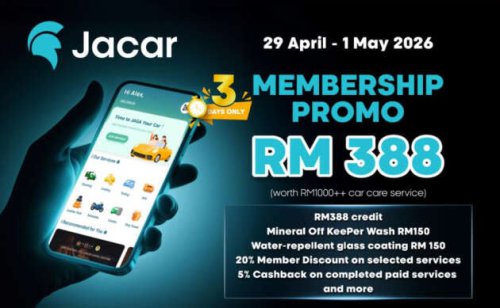 Jaga your car with peace of mind at Jacar – window tint, coating package promos and more, until May 1