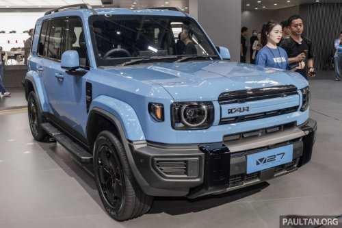 iCaur V27 shown in RHD – boxy REEV SUV with up to 455 PS, 210 km CLTC EV range coming to Malaysia