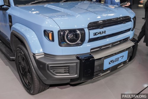 iCaur V27 shown in RHD – boxy REEV SUV with up to 455 PS, 210 km CLTC EV range coming to Malaysia