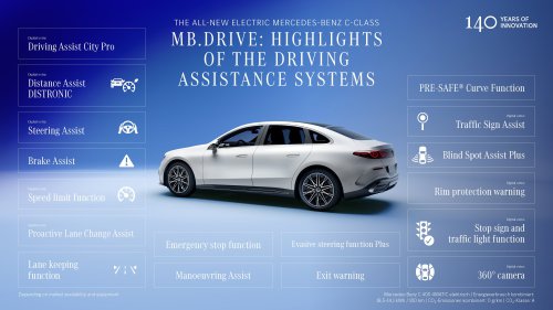 2026 Mercedes-Benz C-Class EV debuts – W520-gen with 800V tech, 330 kW DC, up to 800 km range WLTP