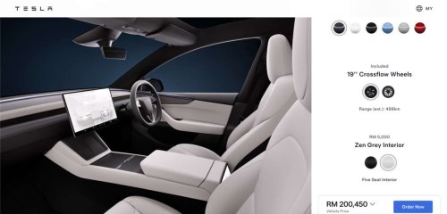 Tesla, Tesla Model Y, Tesla Model Y Juniper drops white interior option, now with Zen Grey interior colour fr Model Y L; same price