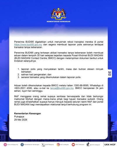 Budi95: MoF instructs petrol retailers to tighten MyKad verification SOPs to curb misuse