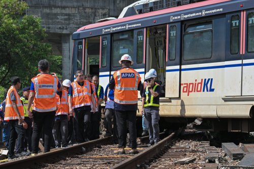 LRT Ampang/Sri Petaling Line to be fully operational by next Wed following derailment at Chan Sow Lin