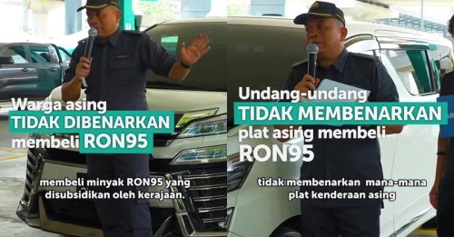 Subsidised RON95 only for Malaysians and Malaysian-registered vehicles, reminds Petronas and KPDN