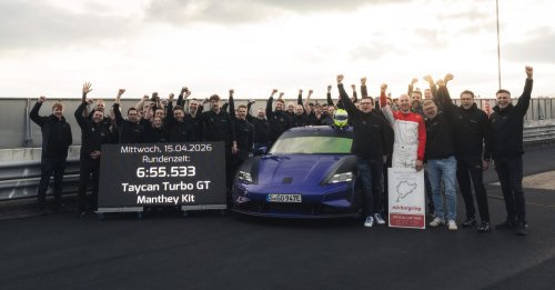 Porsche, Porsche Taycan, BYD, Porsche Taycan Turbo GT with Manthey Kit reclaims Nürburgring EV lap record from BYD – 6:55.533 mins